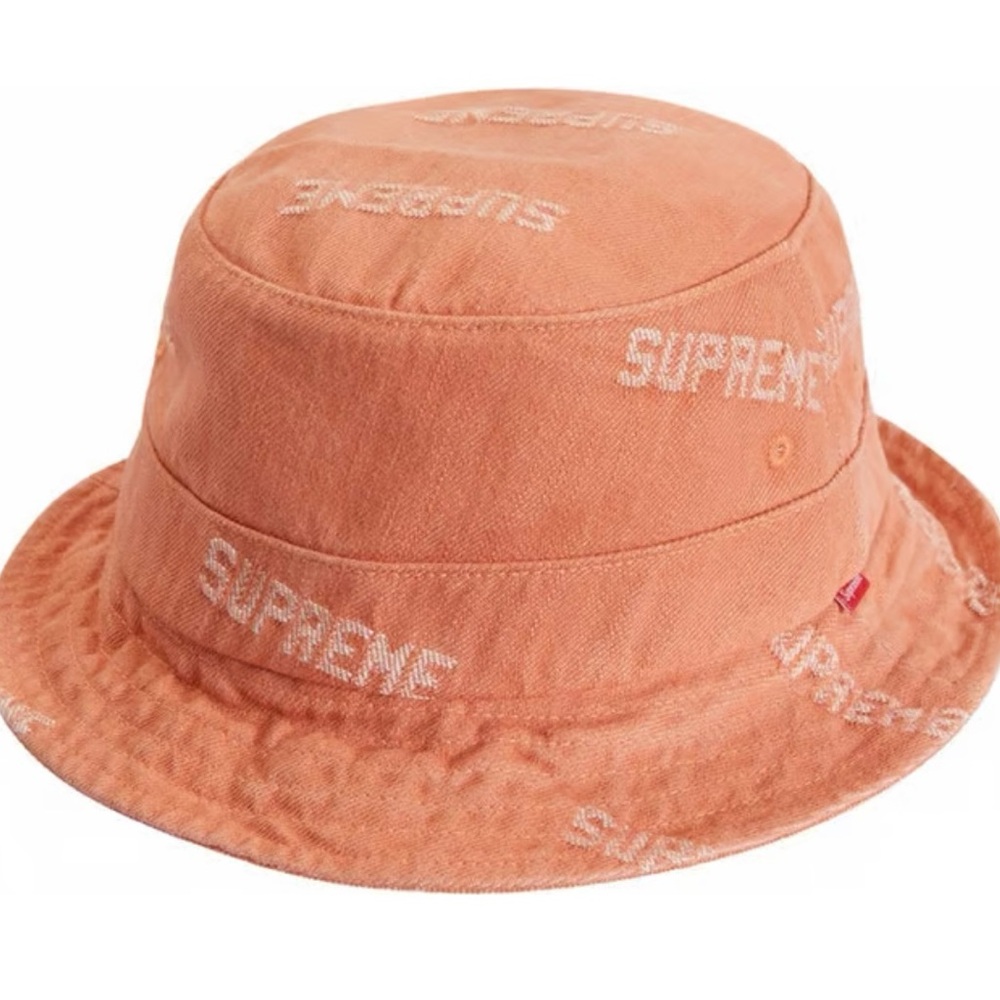 Supreme Denim Logo Crusher Hat Orange (M/L)
